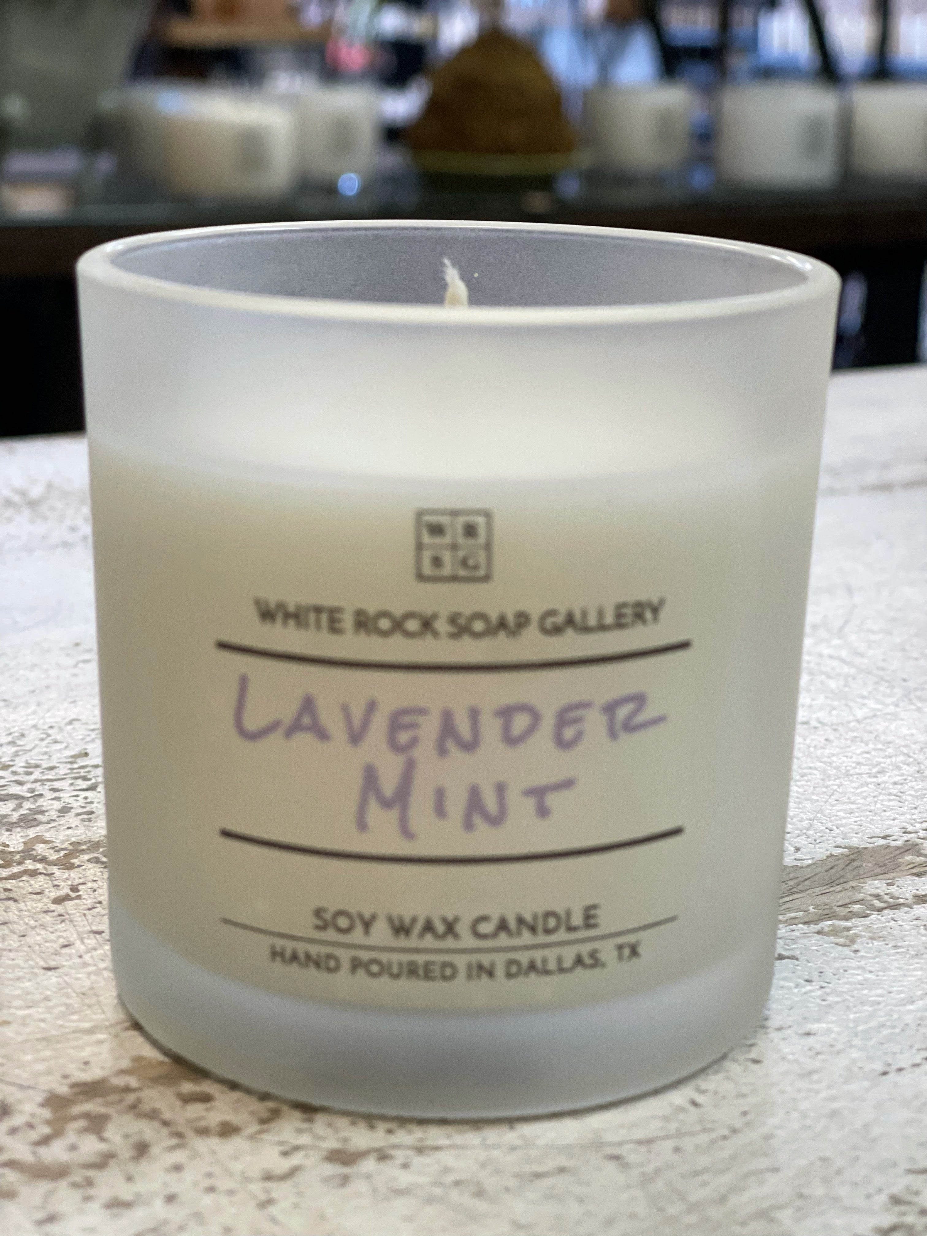 Vela de cera de soya - Tarro de vidrio esmerilado de 10 oz