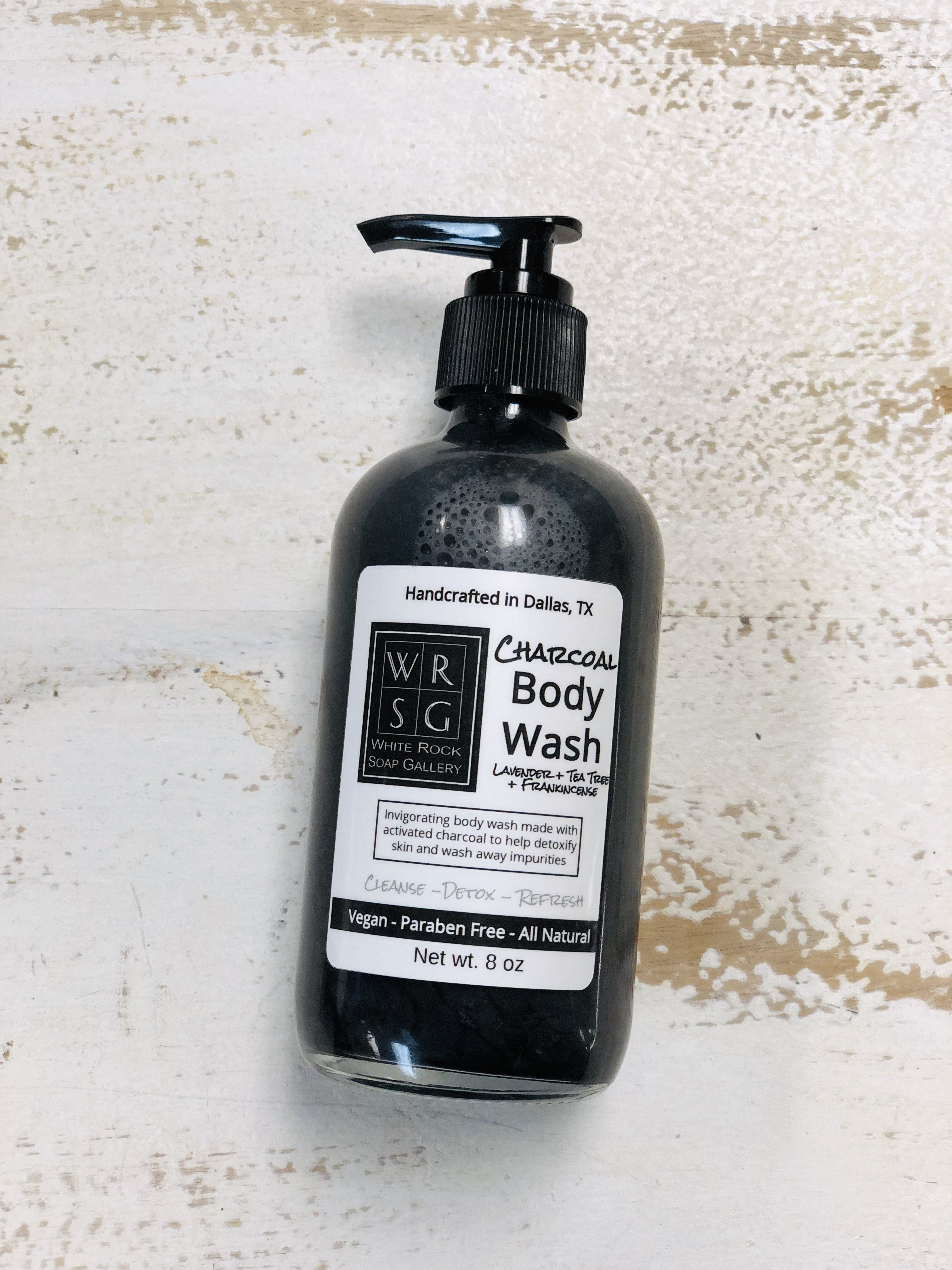Gel de baño de carbón activado