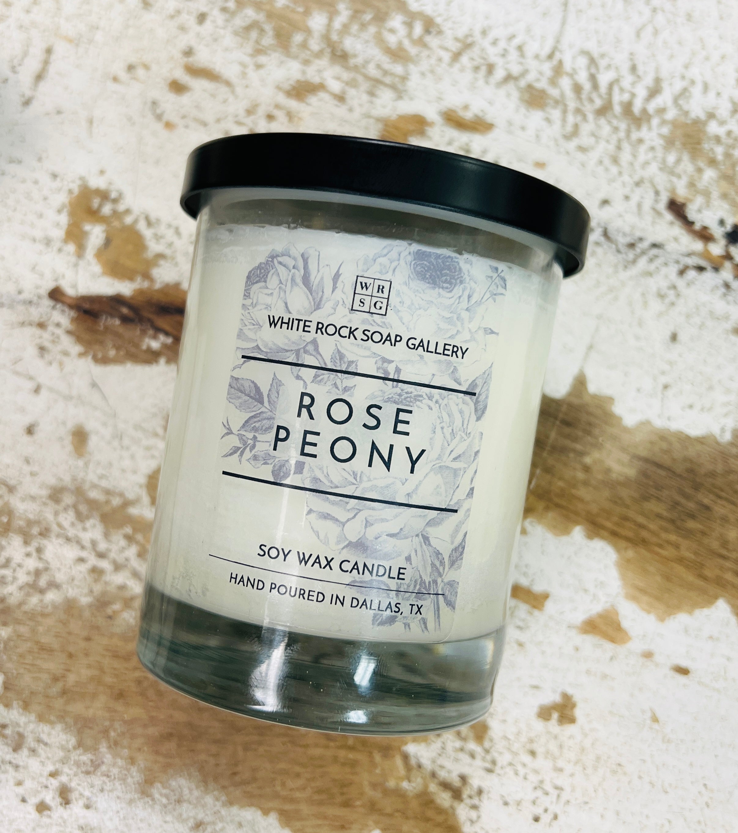 Soy Wax Candle - Two Wick Rose Peony