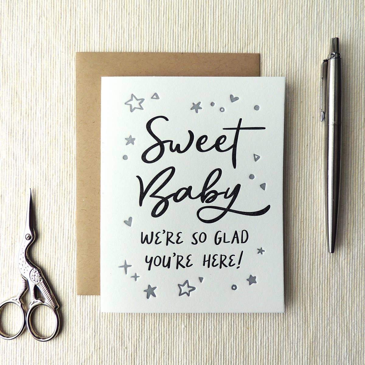 Harken Press - Tarjeta de bebé dulce
