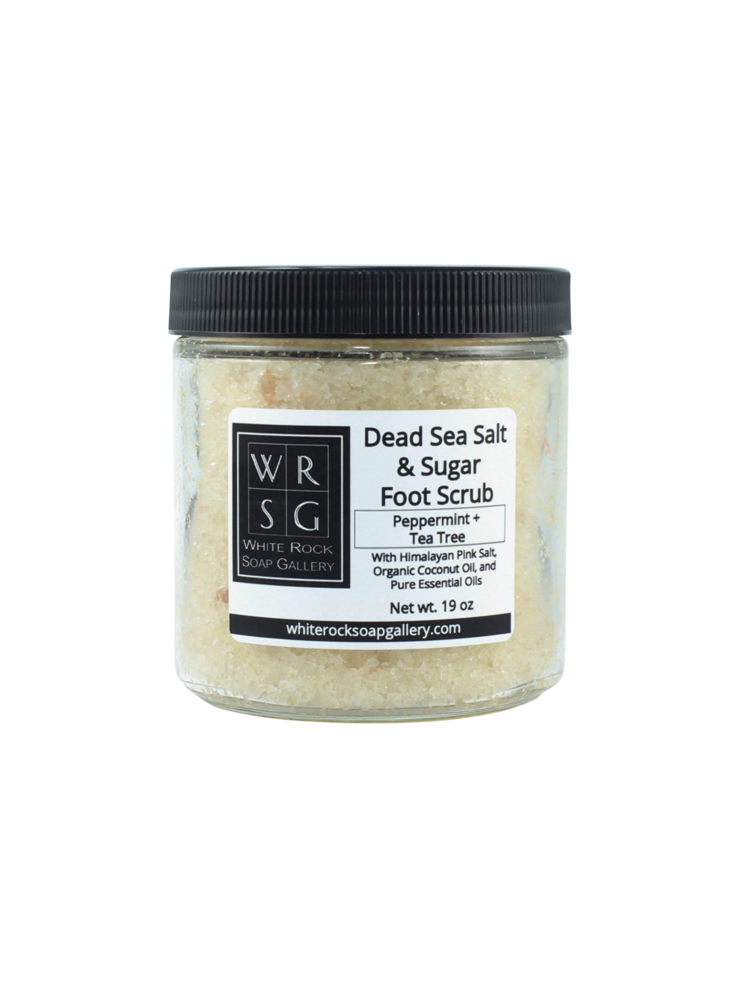 Dead Sea Salt & Sugar Foot Scrub – PeppermintTea Tree (19 oz)