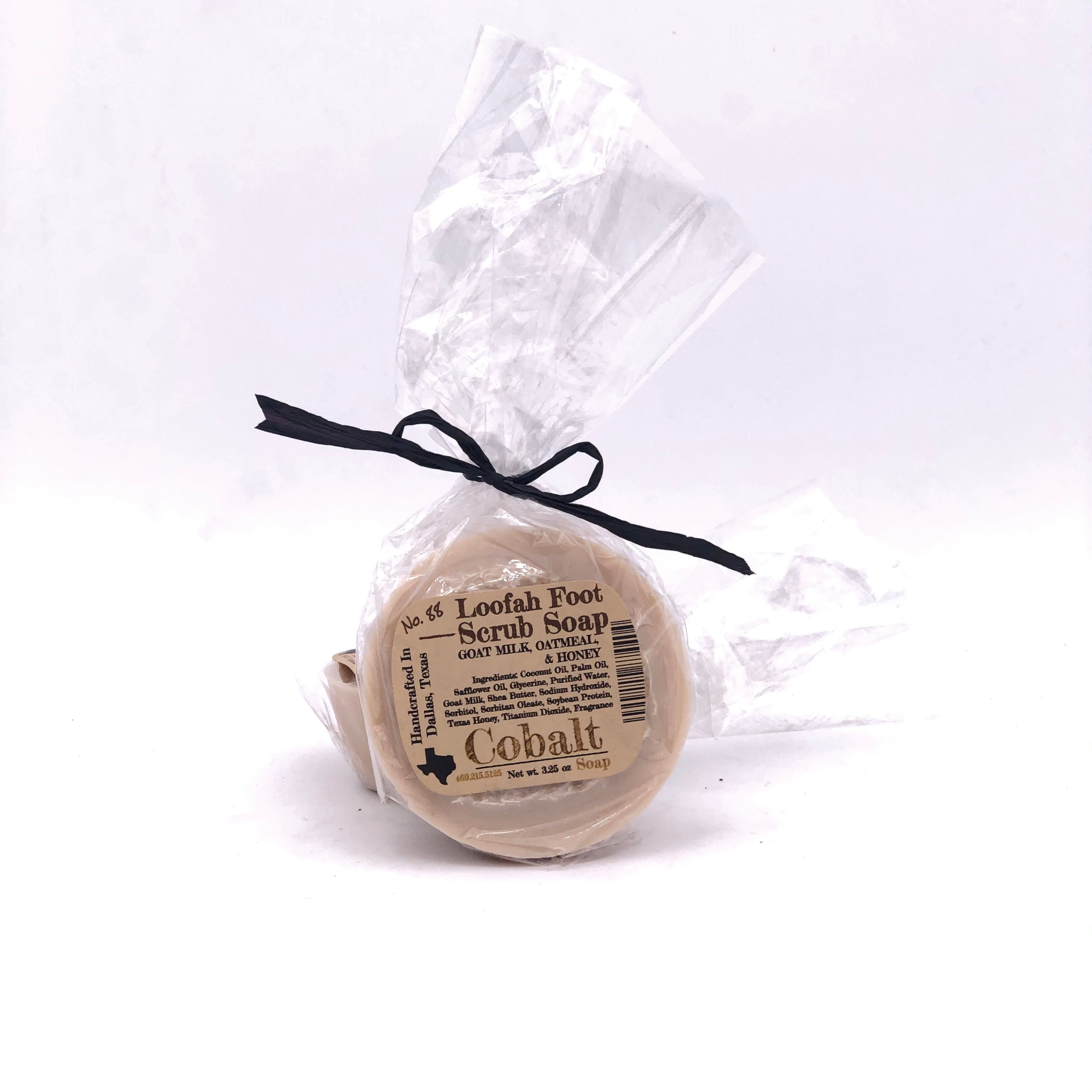 Jabón de cobalto no. 88 - Jabón Exfoliante para Pies de Lufa Leche de Cabra y Miel