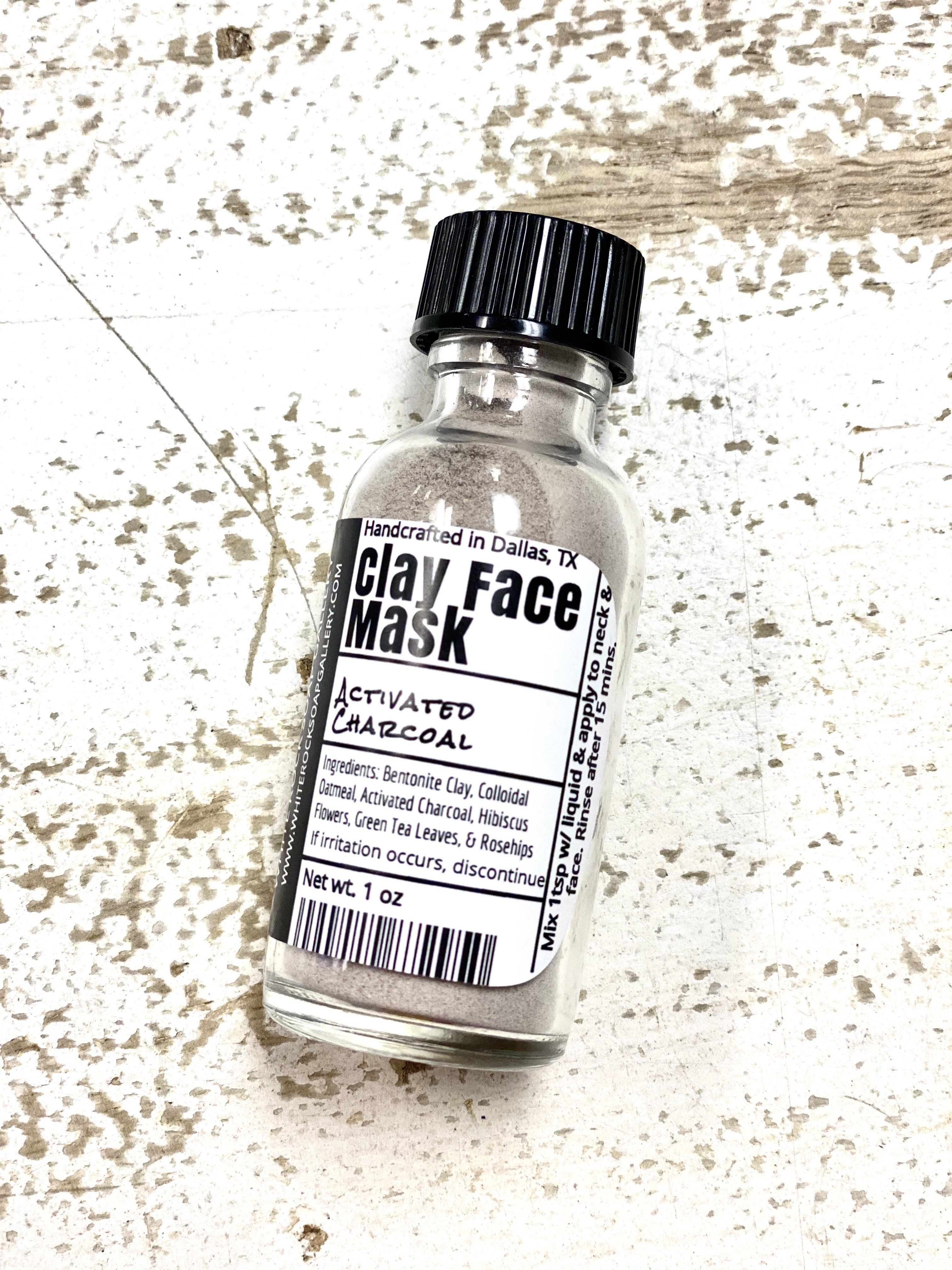 Mascarilla facial de arcilla de carbón activado - Tamaño de viaje