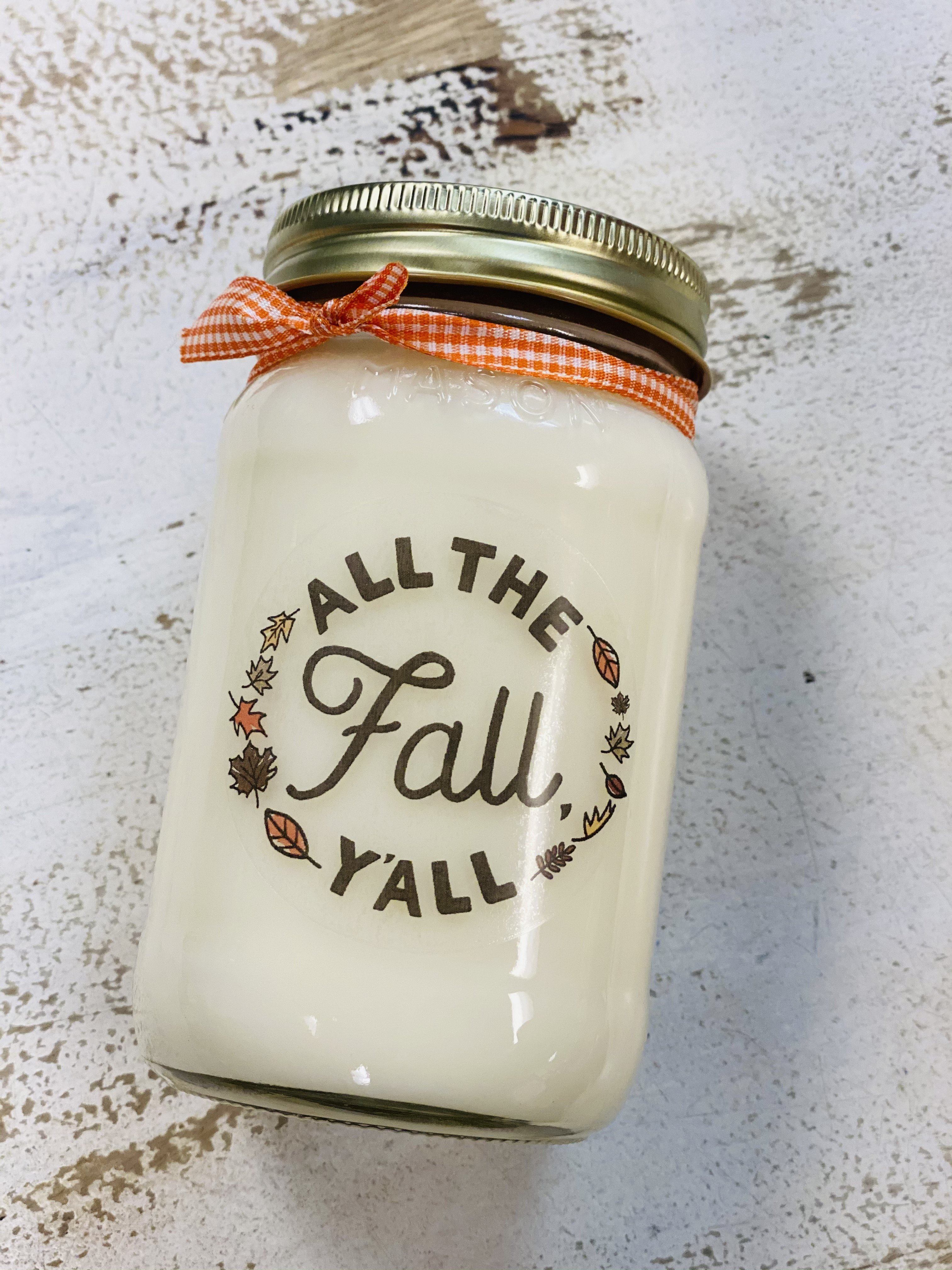 Vela de cera de soya - All The Fall, Y'all