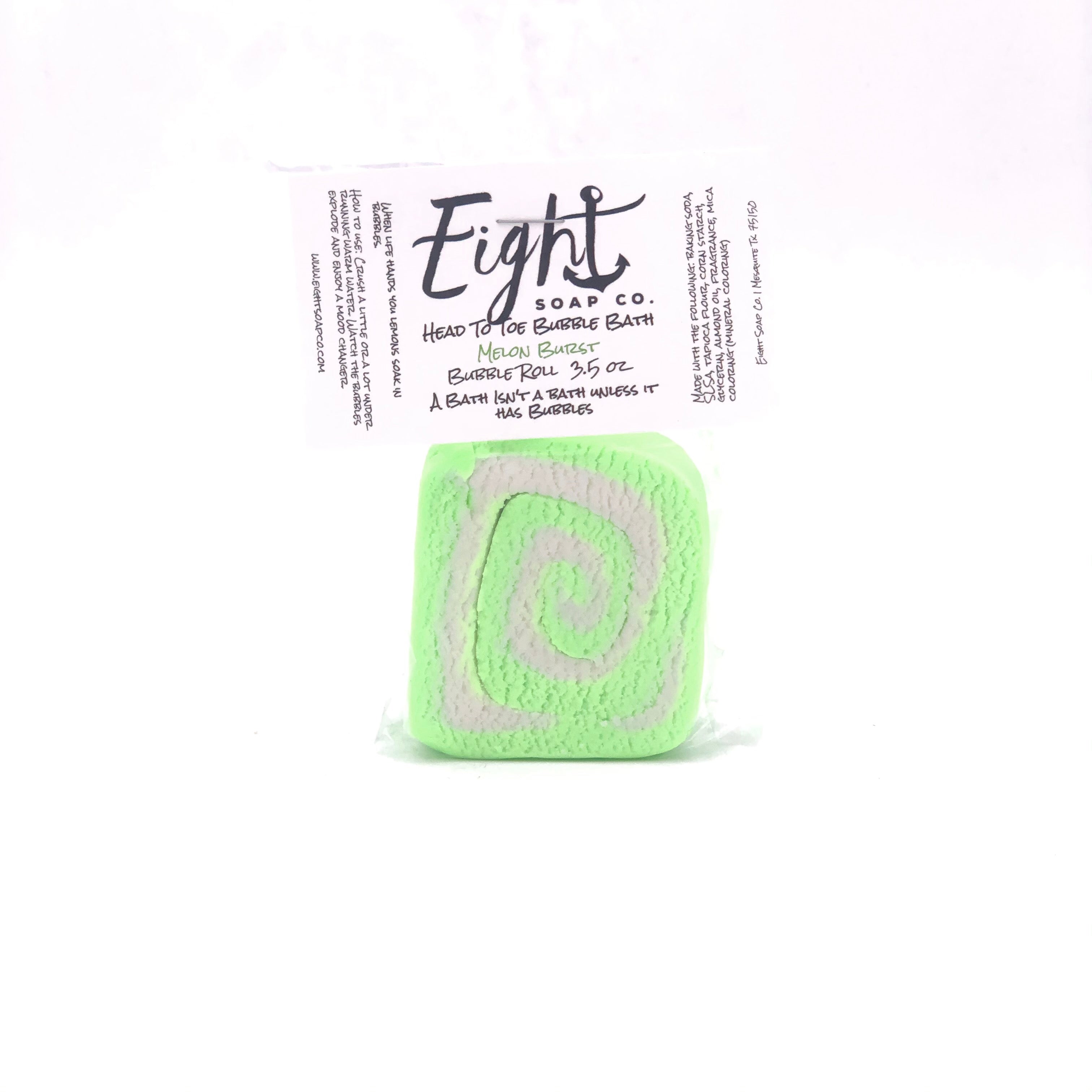 Eight Soap Co. Melon Burst Bubble Bar