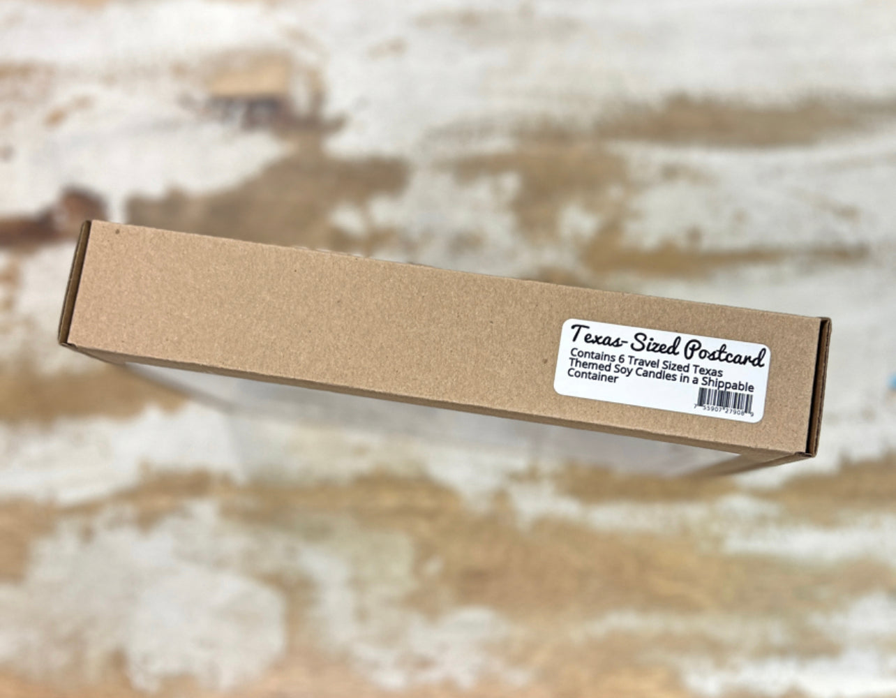 Postal tamaño Texas - Juego de regalo de lata de viaje