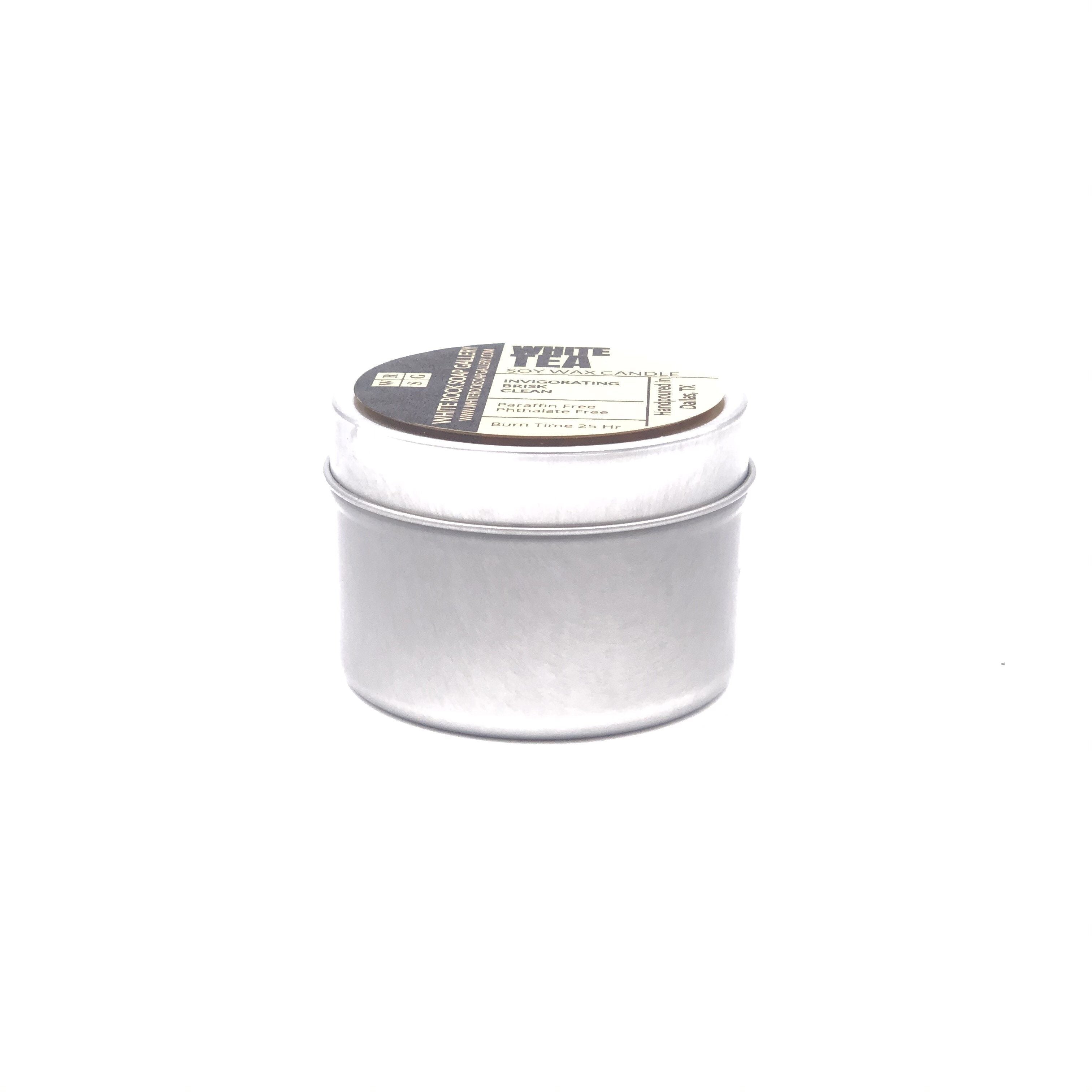 Vela de cera de soya lata de 4 oz