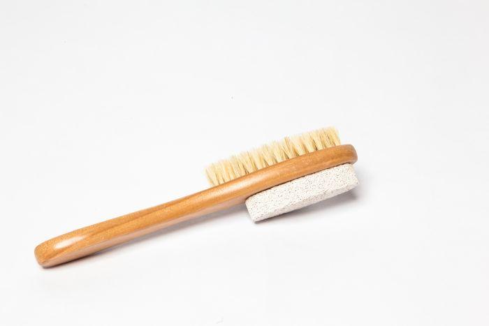 Handle Nail Brush with Natural Pumice Stone